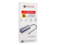 LINETEK TYPE C HUB 5 PORT 3.0 WITH LAN GIGA (USB 3.0|HDMI|RJ45|TYPEC)