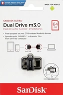 SANDISK OTG PEN DRIVE 64GB  D3 V8|PLASTIC