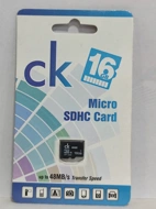 CK 16GB MICRO SDHC CARD 48MB/S  SPEED CLASS 4