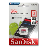 SANDISK ULTRA  A1 98 Mbps 16GB MICRO SDHC UHS-I CARD (SDSQUAR-016G-GN6MN)