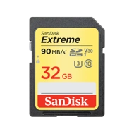 SANDISK EXTREME 90 Mbps 32GB MICRO SDHC UHS-I V30 4K UHD CARD (SDSDXVE-032G-GNCIN)