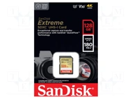 SANDISK EXTREME 180 Mbps 128GB MICRO SDHC UHS-I V30 4K UHD CARD (SDSDXVA-128G-GNCIN)