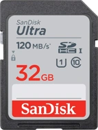 SanDisk Ultra SDHC UHS-I Card 32GB 120MB/s R for DSLR Cameras
