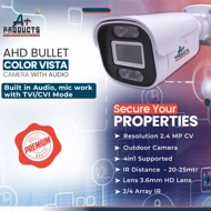 A+Products 2.4MP HD ColorVu Bullet Camera 3.6mm With Audio (CV-AHD-2.4-AD-B03)