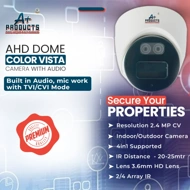 A+Products 2.4MP HD ColorVu Dome Camera 3.6mm With Audio(BI-CV-AHD-2.4-AD-D03)