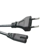 D Cut Power Cable AC Cord 1.5m (2 Pin)