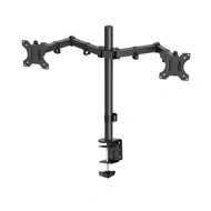 LED Monitor Mount Stand For 2 LED With Table Clamp 15 Inch Height