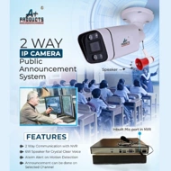 A+Products IP 5MP Dual Light Bullet Camera 3.6mm with 2 Way Audio With Extra External Speaker (BI-CV-BULLET-5MP-IP-2WAY)