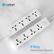 Cablet 4 Socket 1 Switch 1.8M Spike