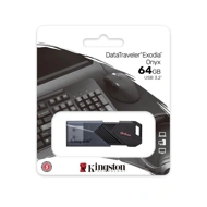 Kingston DataTraveler Exodia Onyx 64GB USB-A Flash Drive | USB 3.2 Gen 1 | DTXON/64GB