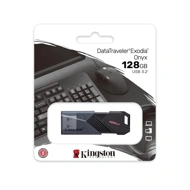Kingston DataTraveler Exodia Onyx 128GB USB-A Flash Drive | USB 3.2 Gen 1 | DTXON/128GB
