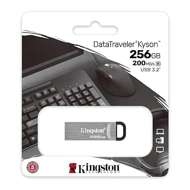 Kingston DataTraveler Kyson USB 3.2 Flash Drive 256 GB - Gen 1 with Stylish Capless Metal Case (DTKN/256GB)