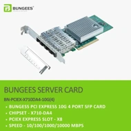 BUNGEES PCI EXPRESS X8 10G 4 PORT SFP CARD