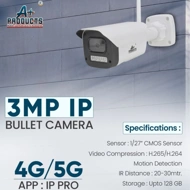 A+Products IP 3MP 4G Bullet Camera 3.6mm
