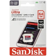 SANDISK ULTRA  A1 140 Mbps 64GB MICRO SDHC UHS-I CARD (SDSQUAB-064G-GN6MN)