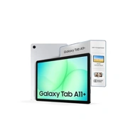 Samsung Galaxy Tab A11 Plus (SM-X236BZAEINS) Android 16, MediaTek MT8755 Processor, 8 GB RAM, 256 GB Storage, 11 Inch Touch Screen, 90Hz Refresh Rate, AI With Google Gemini, Dolby Atmos Quad Speakers, Wifi+5G, Silver