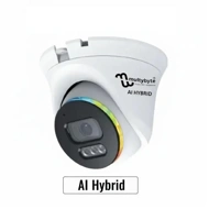 Multybyte 5MP IP Dome CCTV Camera | Indoor Security Camera | Dual LED Full Color Night Vision | AI Hybrid Human Detection