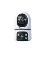 Multybyte Wifi Dual lens Robo Camera | Smart Dome Camera, SOS calling solution | Color View | 3MP