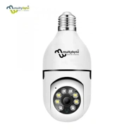 Multybyte Wifi Camera | 3MP Indoor Bulb Camera Indoor 360Â° Smart Home Security Camera | Light Vision 24x7 Continuous Recording with Motion Sensor