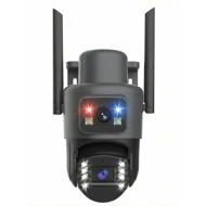 Multybyte 4G Solar 4MP Dual Lens AOV Camera Wireless Outdoor Security, Dual View, Motion Detection, Two Way Audio