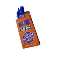 Go On Smooth Writing Ball Pen (Blue,Black,Red)