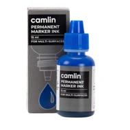 Camlin Permanent Marker Ink 15 ml – Blue Color Refill Ink for Multi-Surfaces