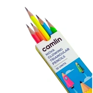 camlin Nova Glowing Triangular Pencils 10 pieces