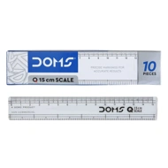 Doms Q Series Transparent Scale -15cm