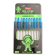 Montex Glow Prima Ball Pen, Glow in The Dark, 10 pens pack, Made in India