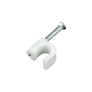 Cable Clips 4mm 100 Pcs With Metal Nails