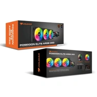 Cougar CPU Cooler Liquid AIO Poseidon Elite ARGB 360 (Black)