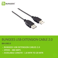 Bungees USB Extension Cable 5m 3.0