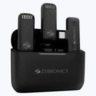 Zebronics Wireless Lavalier Mic with Type-C Charging Case (Wavlet 50)