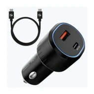 Zebronics Car Charger Included 1m Type-C Cable 52w (CC52)