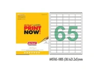 DESMAT A4 sheet 65label and sticker self-Adhesive Paper Label (White) A4ST65-100S (38.1 x 21.2mm)