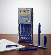 Shape Iceball 0.5mm Roller Pen - Nexus - Liquid Ink Pen - Blue (5pen)