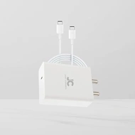 JUST CORSECA SSPEED PD120W Type C Fast Charging Adapter | Super Fast Charger with USB-C Cable | PD PPS Fast Charging Support | Compatible Flash,SuperVOOC,Warp,Super Dart & Turbo Charging (White)
