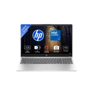 HP 15-fd0885TU Laptop, Intel Core 3-100U, 16 GB RAM, 512 GB SSD, 15.6 Inch FHD Screen, Windows 11 Home, Ms Office 2024 + Microsoft 365, Backlit Keyboard, Silver