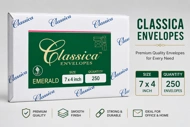 Classica White Envelope 7 x 4 Inch (50 Pcs Pack)