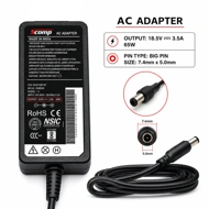 Scomp Laptop Adapter Compatible For HP 65w | 18.5v/3.5a | 7.4mm x 5.0mm Big Pin (Without Box)