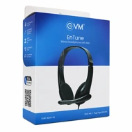 EVM Wired Headphone With Mic EnTune Black