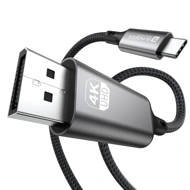 Bungees Type-C to Display Port Cable 4K 2m