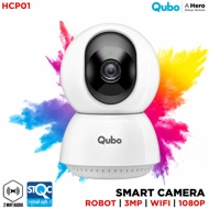 QUBO HCP04 SMART CAM 360 PRIME 3MP WIFI PT CAMERA STQC CERTIFIED (2 YEAR)