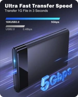 Dyazo SSD Casing 2.5 Inch Sata Enclosure USB 3.0 (Open Box)