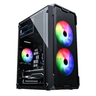 Consistent Mid Tower Gaming Cabinet (Micro-ATX / Mini-ITX) Venus CIG2008 Black
