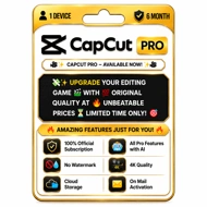 CapCut Pro For 6 Month  Subscription