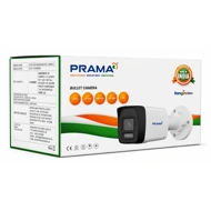 PRAMA IP BULLET CAMERA 2MP HYBRID | SD Card Slot | Two Way Audio | 4mm (120D7-WNMS)
