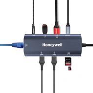 Honeywell Type C Docking Station 9 in 1 (USB | Type C | Hdmi | Lan | Aux | SD Card) (Open Box)