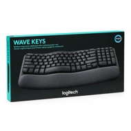 Logitech Wireless Keyboard with Cushioned Palm Rest Wave Keys