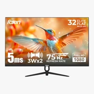 Foxin LED Monitor 32\" IPS FHD 75Hz with HDMI | VGA | Speaker (Elite 32)